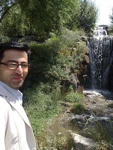 حامد بهشتی در باغ گیاه شناسی ملی ایران - 3 مرداد 88