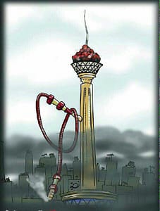 قلیانی به نام برج میلاد!