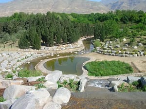 نمای تابستانی باغ گیاه شناسی ملی ایران