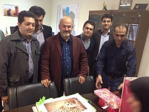 برخی از همکارانم در جشن تولدم